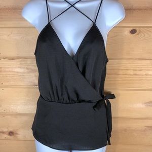 Express Black Strappy Lined Top. Size PS